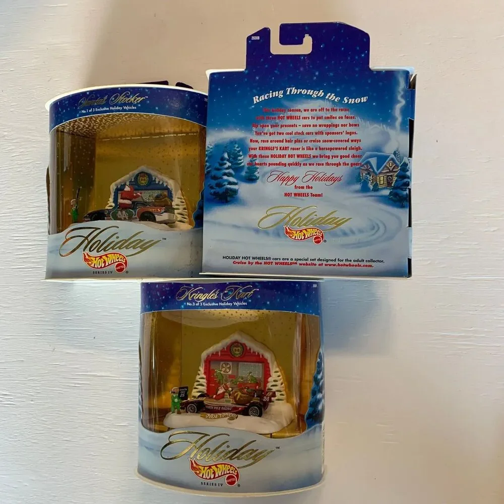 1998 Hot Wheels Holiday Series IV Kringle's Kart lot of 3 of 3